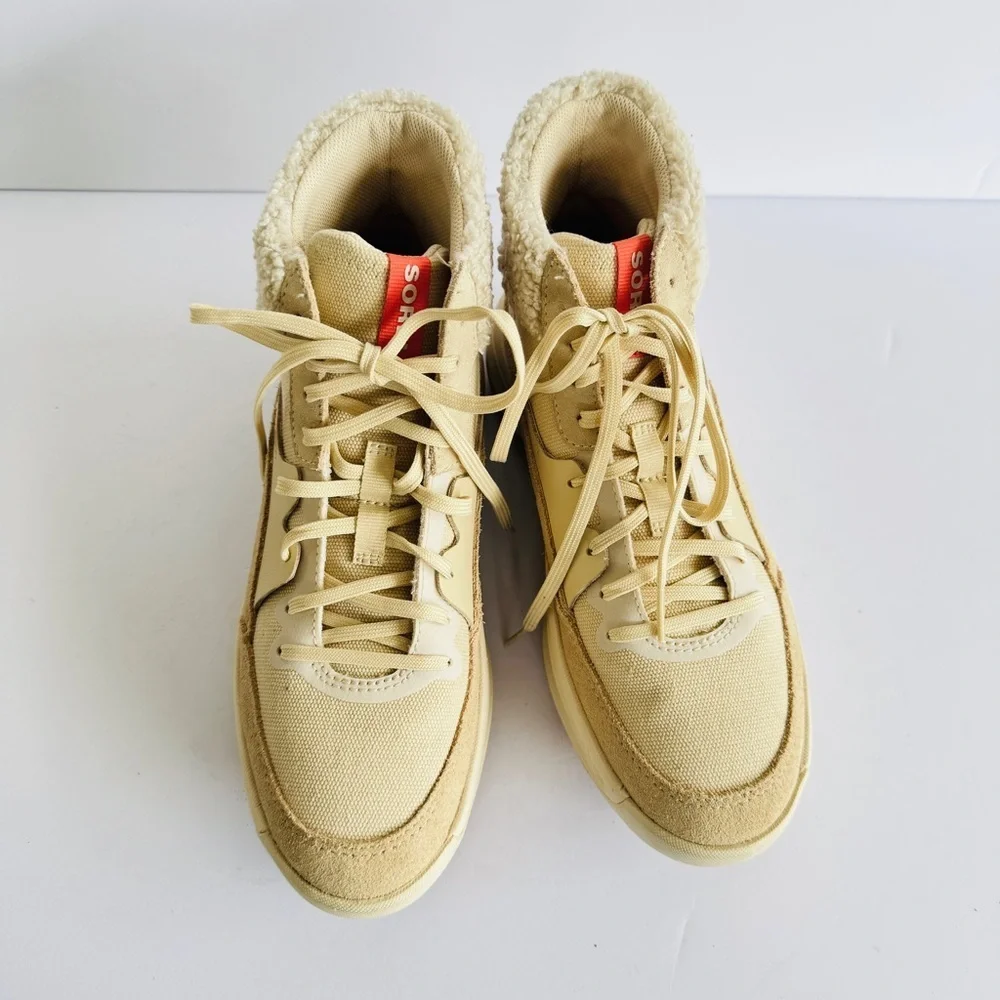 Sorel Ona Womens Cozy Booties Snow Boots Ankle Shearling Size 7 Beige Outdoor